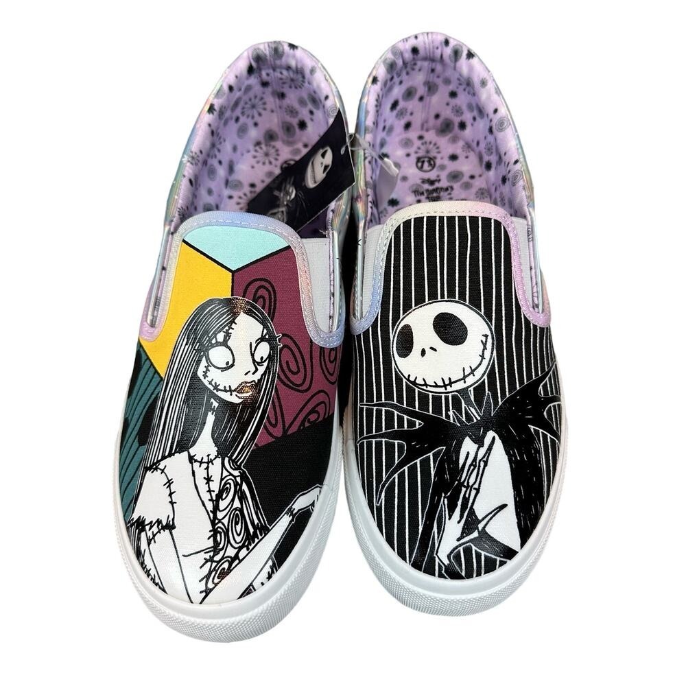 Ground Up Nightmare Before Christmas Sneakers Womens 7.5 Multi New Jack Sally‎